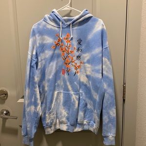 Artist Union Brown Tie Dye Hoodie Size XL RARE Design